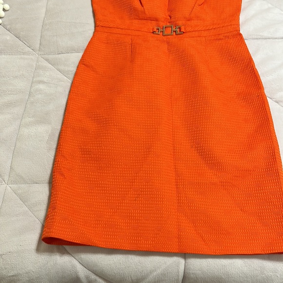 Tahari orange dress - Picture 3 of 4